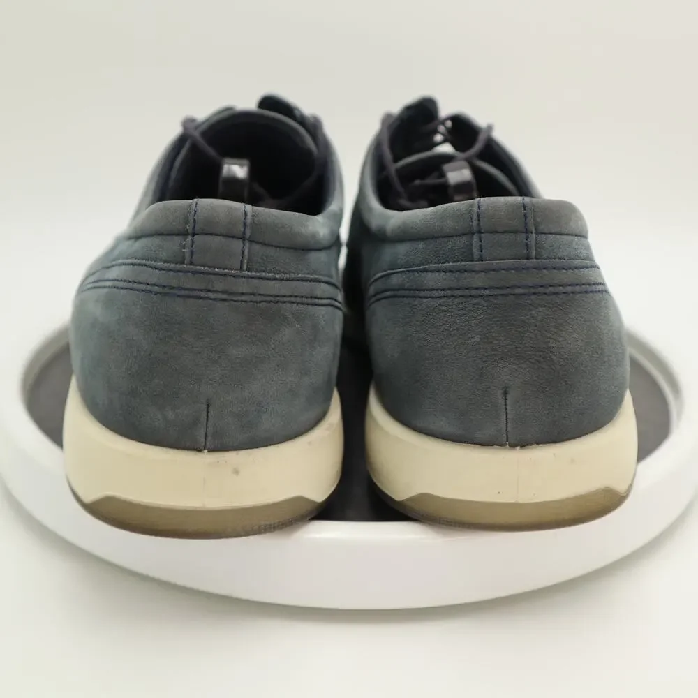 Ecco Jared Modern Tie Mens Blue Leather Shoes Size 10 EU 44 Dress Sneakers